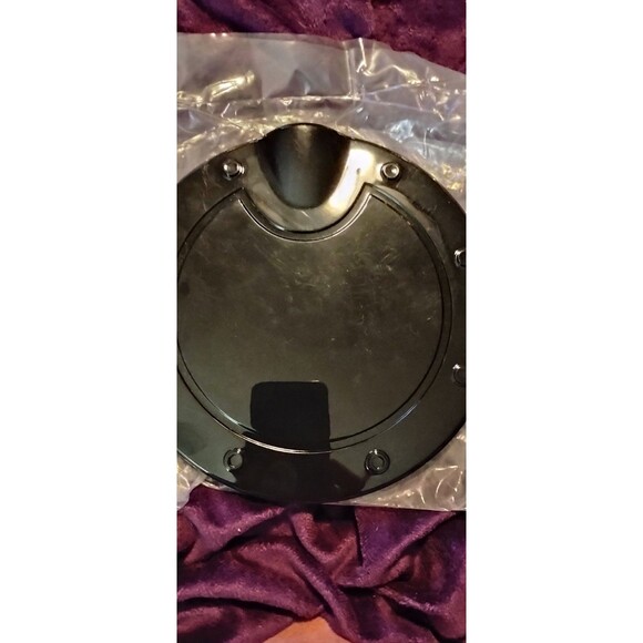 Black Side Door Fuel Tank Cover Gas Cap Trim Decor for Dodge RAM 1500 2010-2017 - Picture 4 of 5